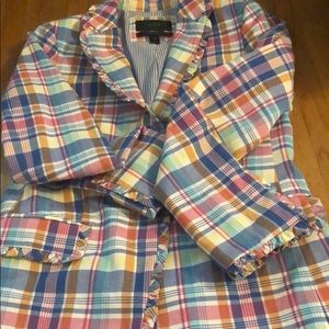 J.Crew plaid Summer Blazer